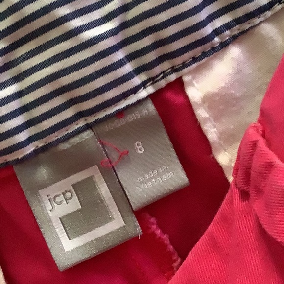 JC Penney shorts size  (8)  bundle of (2) pair Hot pink and plaid orange… - Picture 5 of 10